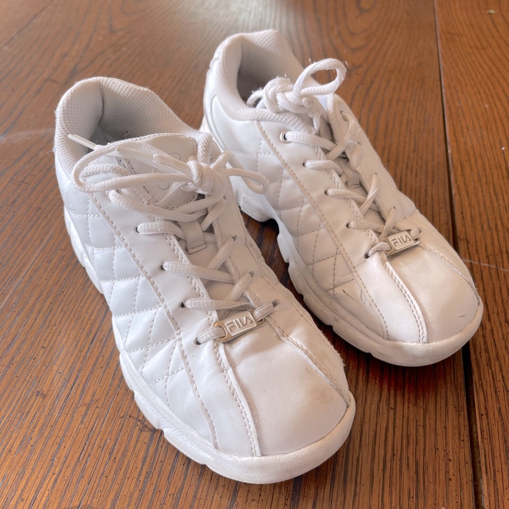 White FILA sneakers